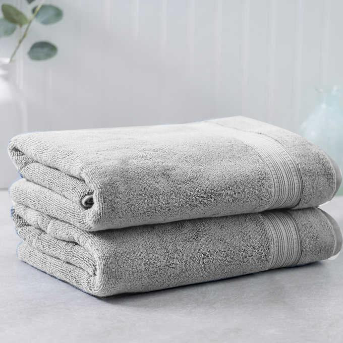 Light Gray Egyptian Cotton Towel - Pack of 2 - zeests.com - Best place for furniture, home decor and all you need