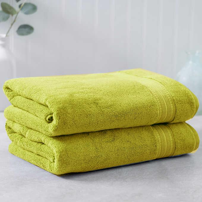 Olive Green Egyptian Cotton Towel - Pack of 2 - zeests.com - Best place for furniture, home decor and all you need