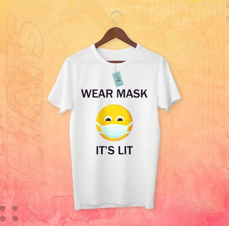 Wear Mask it's lit (Design) UNISEX T-Shirt - zeests.com - Best place for furniture, home decor and all you need